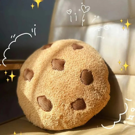 Chocolate Chip Cookie Plushie Pillow