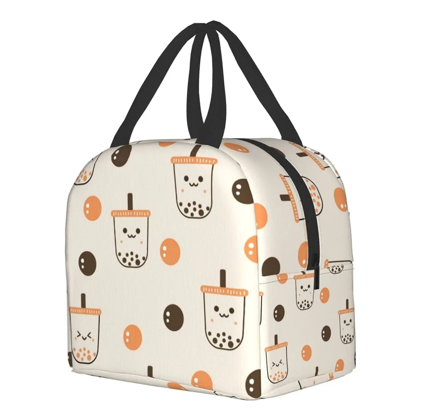 Boba Tea Print Insulated Lunch Bag