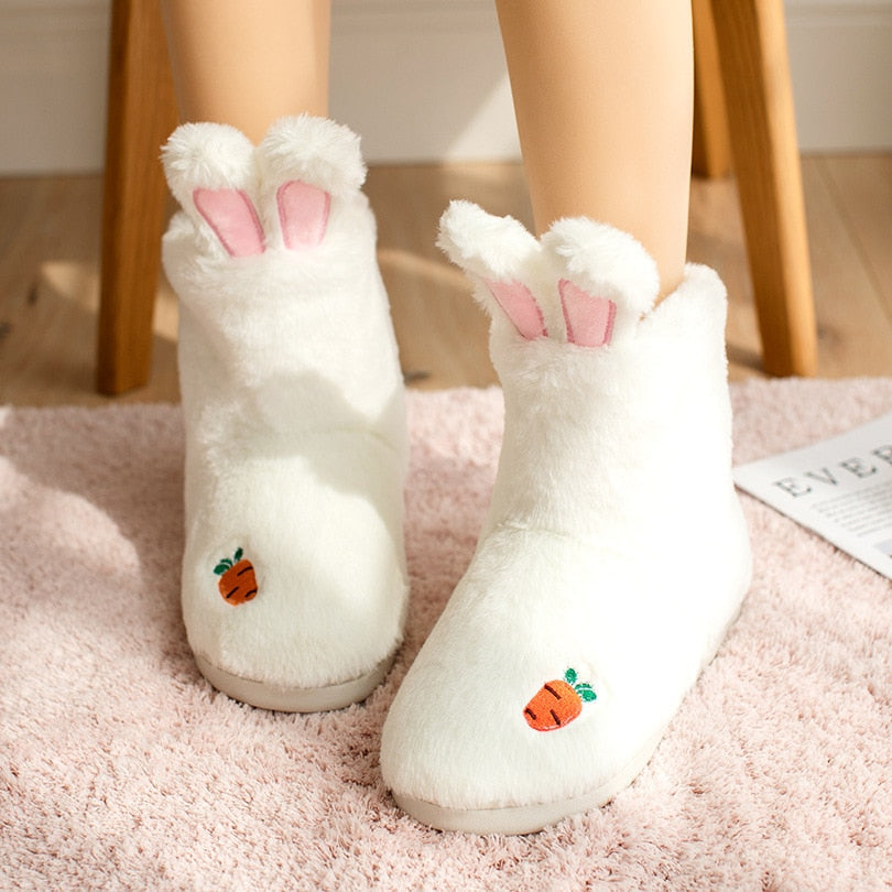 Fluffy Bunny Indoor Boots