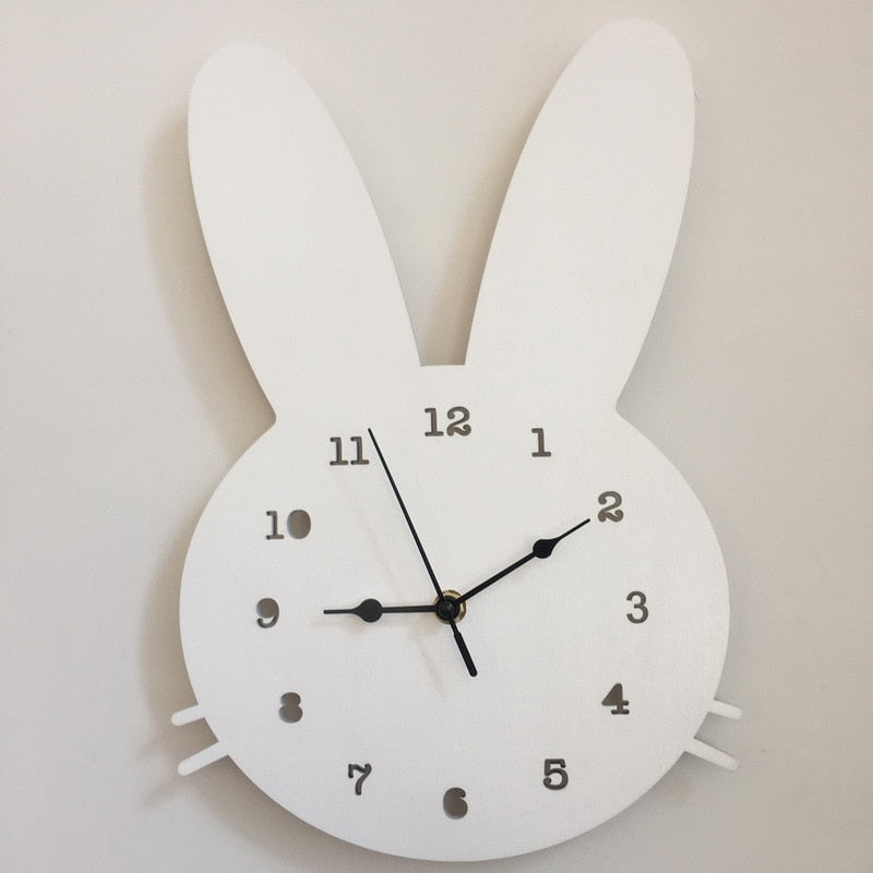 Bunny Shaped Wall Clock