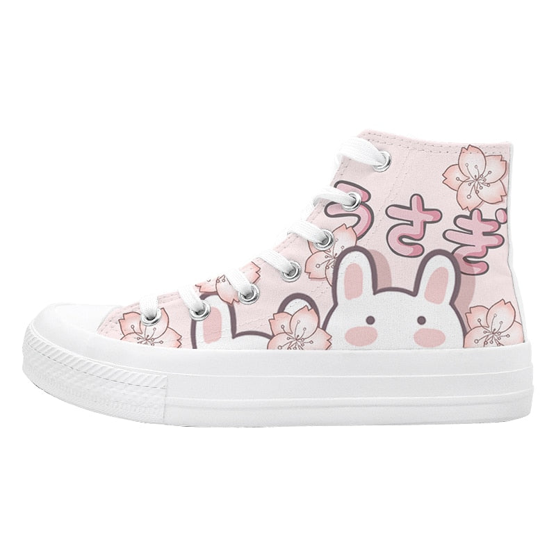 Bunny Cherry Blossom High Tops