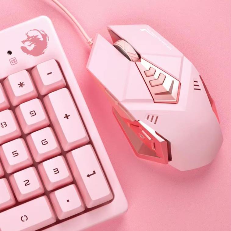 Pink Gaming LED Mouse