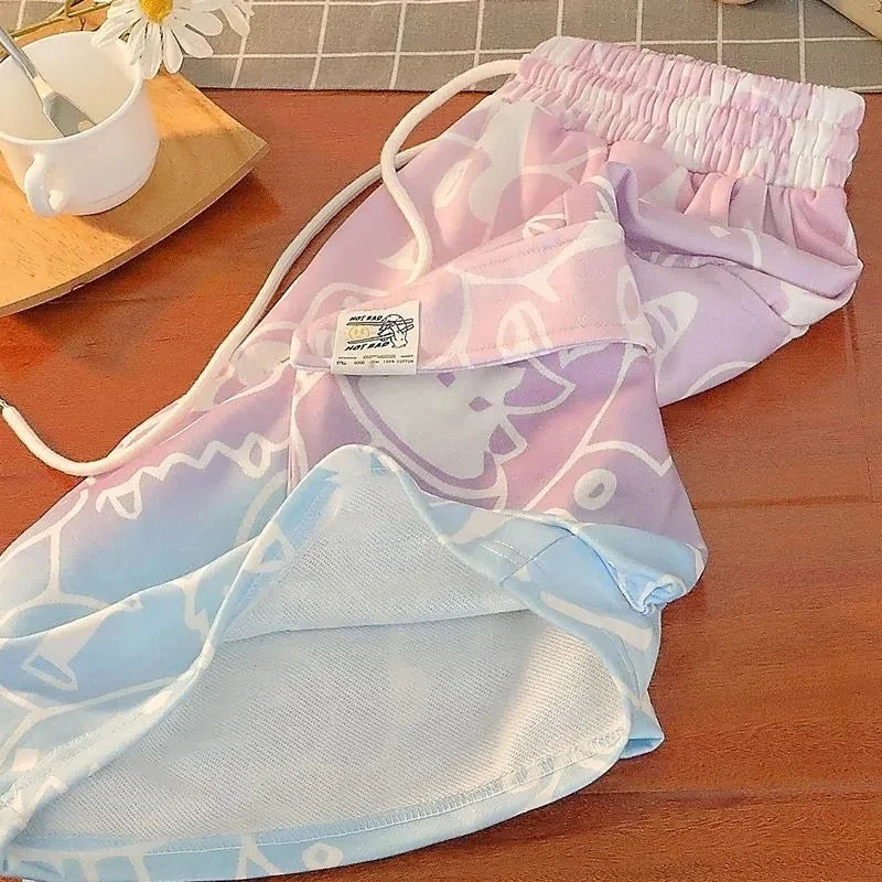 Pastel Harajuku Monster Shorts