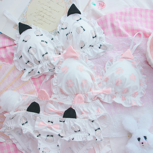 Cat Paw & Ears Underwear Set