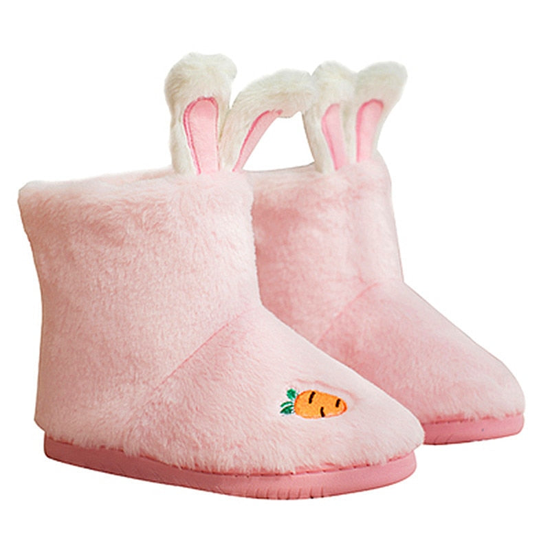 Fluffy Bunny Indoor Boots