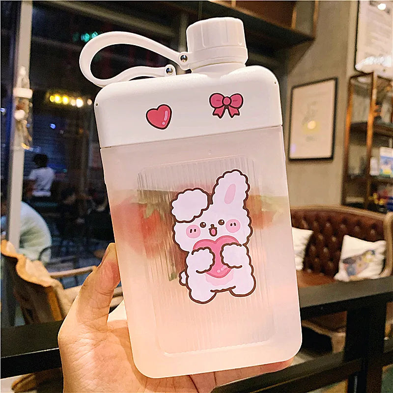 Bunny & Bear Flat Water Bottles