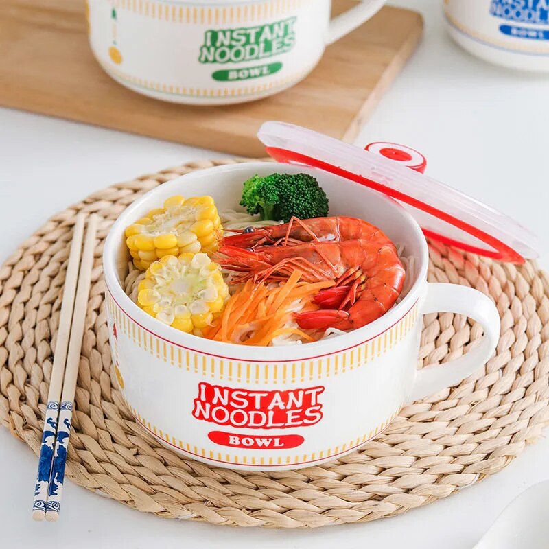 Ceramic Instant Noodles Ramen Bowl