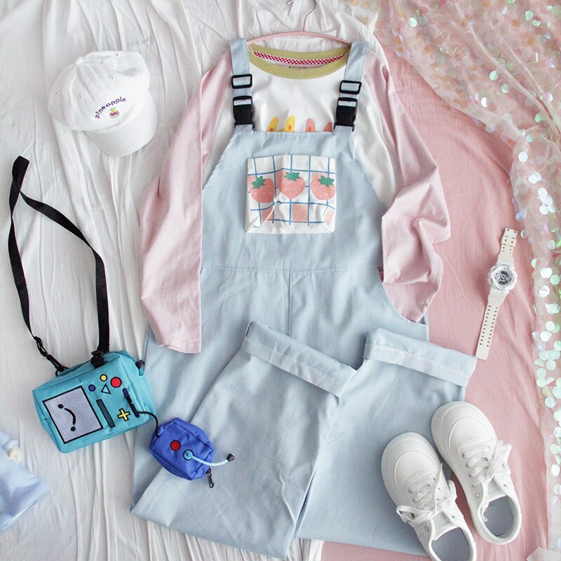 Strawberry Romper Overalls