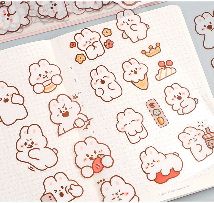 Bunny and Bear Stickers