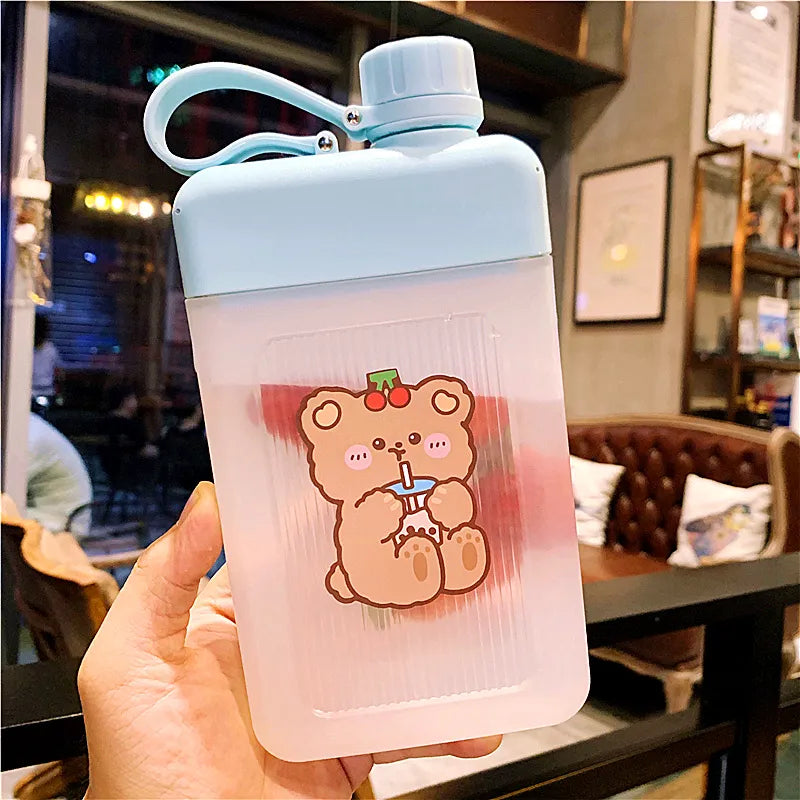 Bunny & Bear Flat Water Bottles