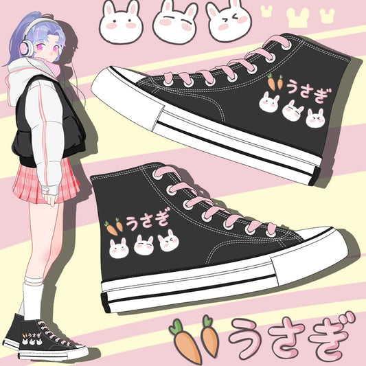 Black Usagi High Tops