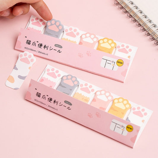 Cat Paw Sticky Notes