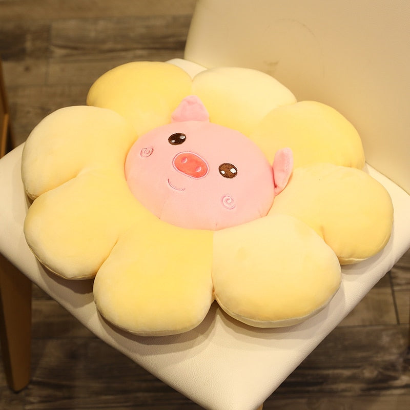 Animal Flower Plush Pillow