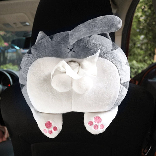 Cat Butt Car Tissue Box