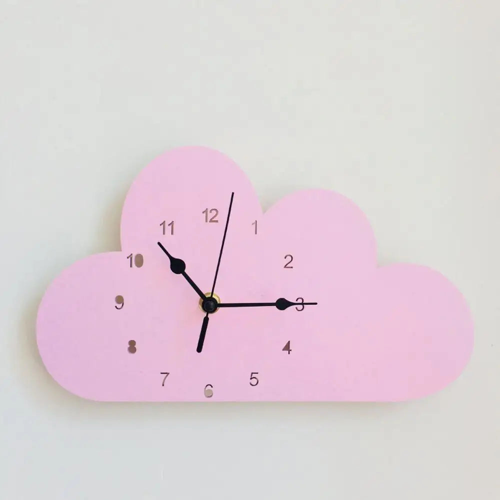 Cloud-Shaped Wall Clock