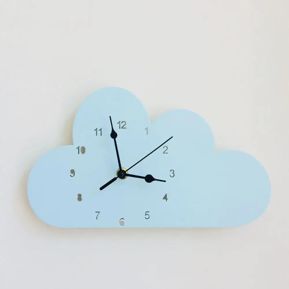 Cloud-Shaped Wall Clock