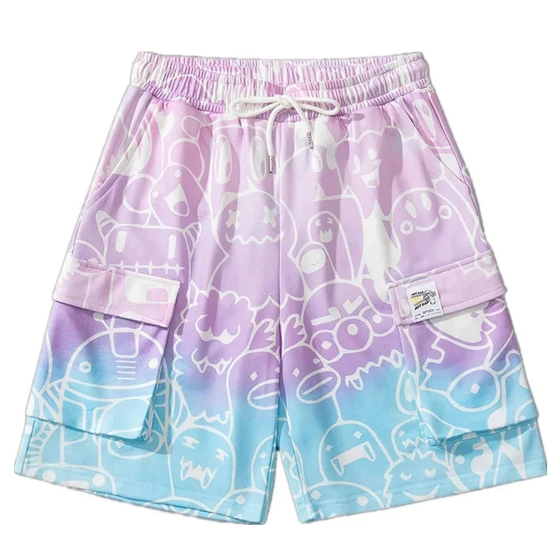 Pastel Harajuku Monster Shorts