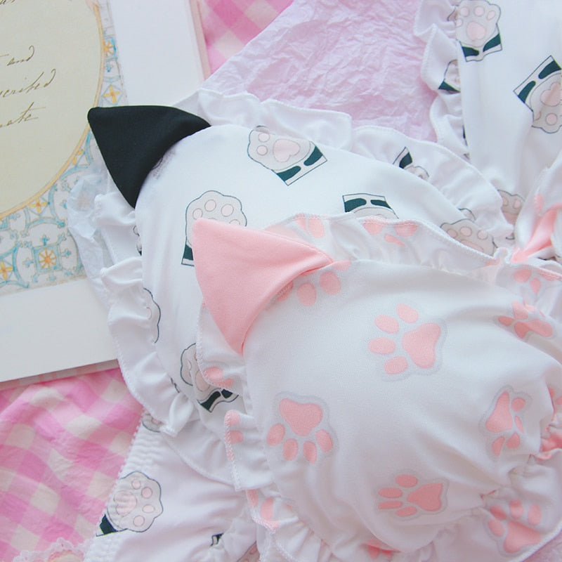 Cat Paw & Ears Underwear Set