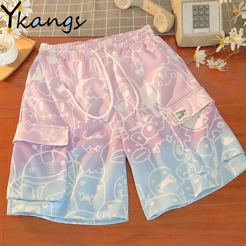 Pastel Harajuku Monster Shorts