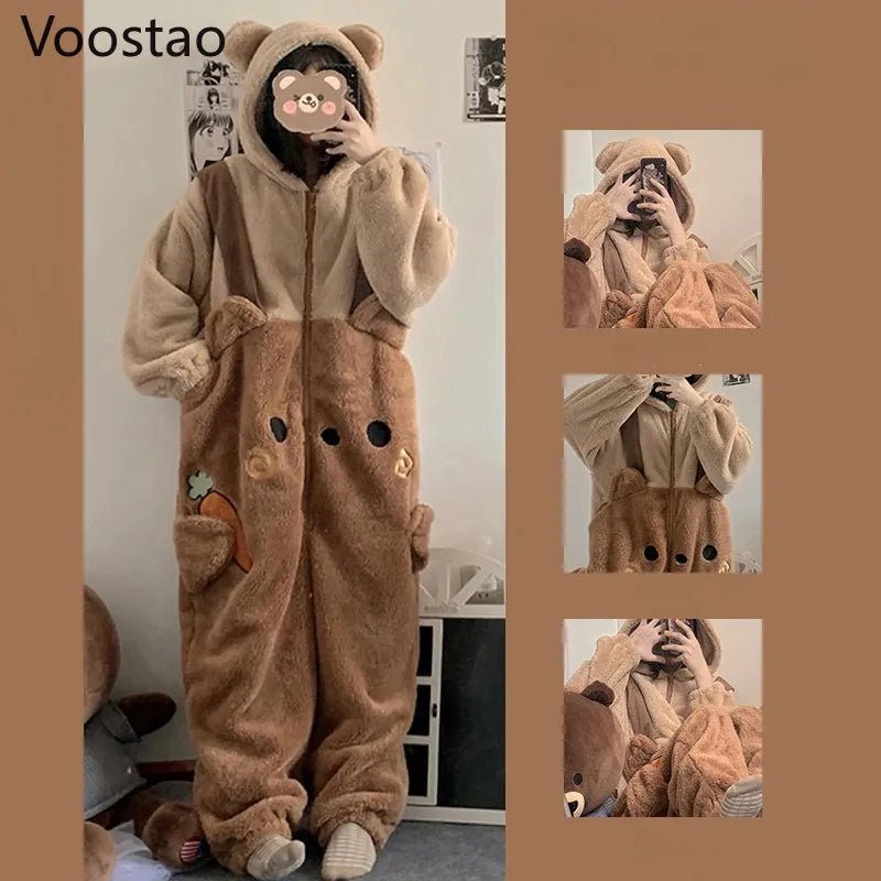 Teddy Bear Hooded Onesie