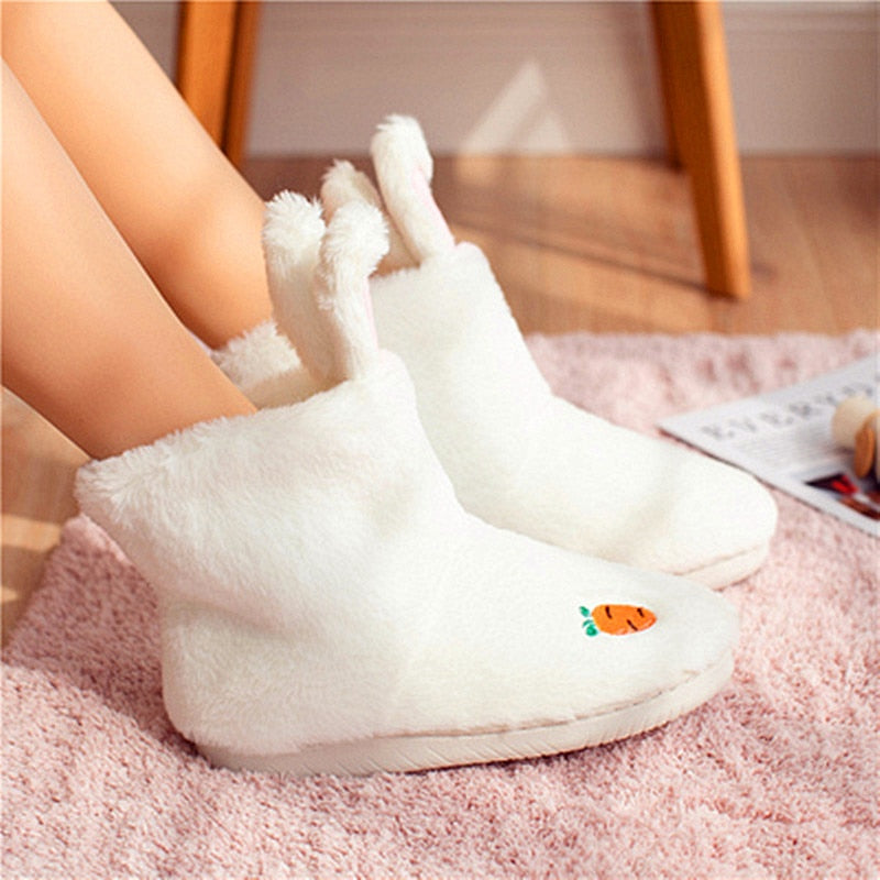 Fluffy Bunny Indoor Boots