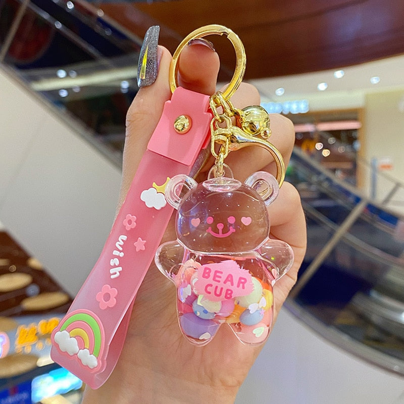 Chubby Bear Quicksand Keychain