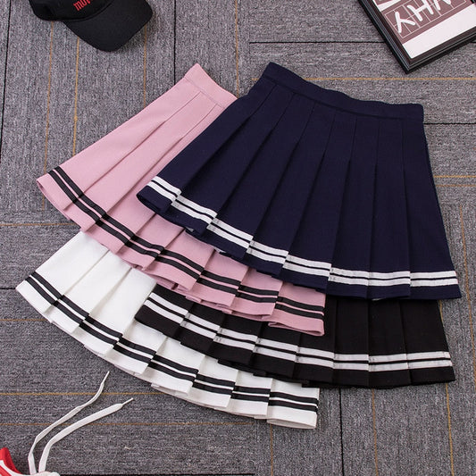 High Waist Pleated Skirt