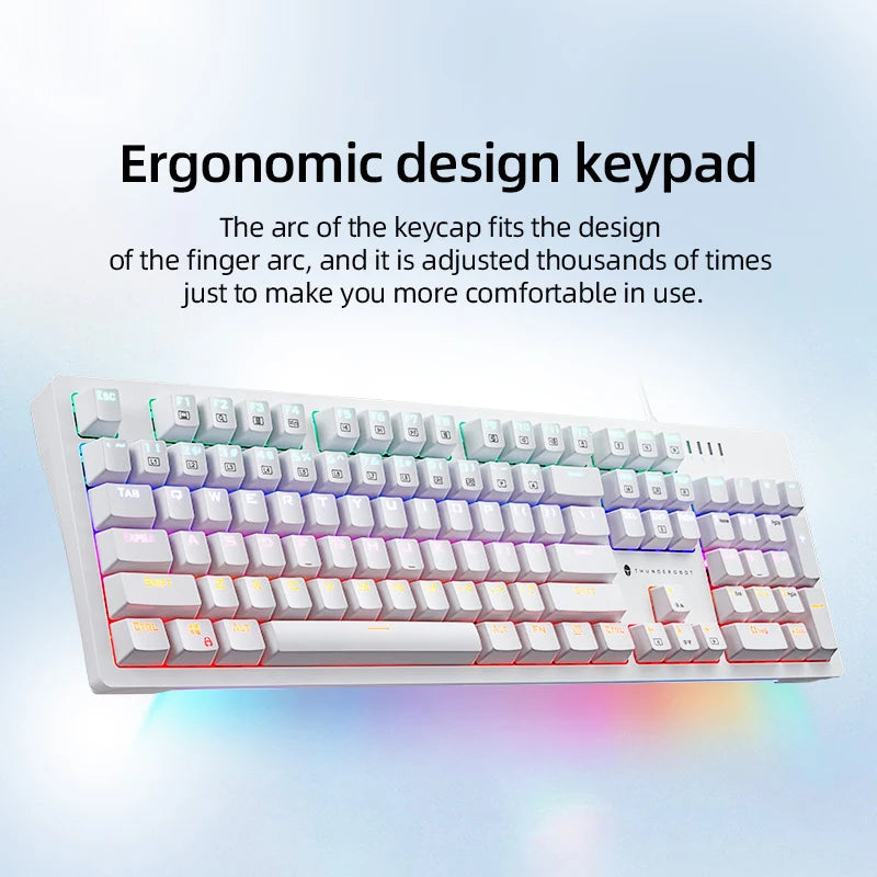 Top KG3104 RGB Mechanical Keyboard Wired USB Gaming Keyboard