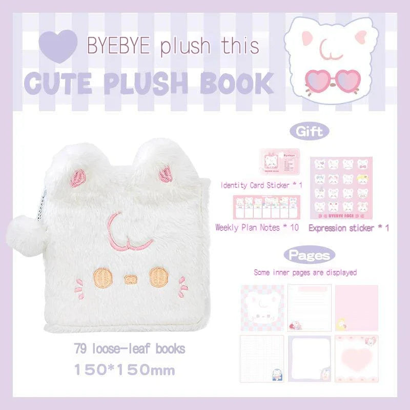 Plush Puppy & Cat Notebooks