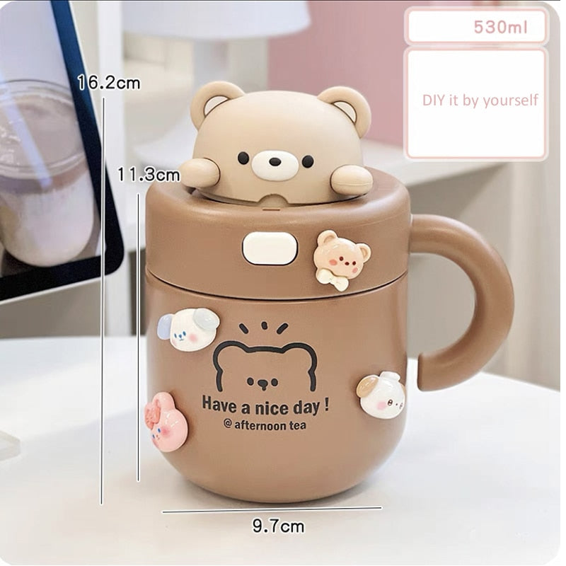 Bear & Bunny Thermos Mug