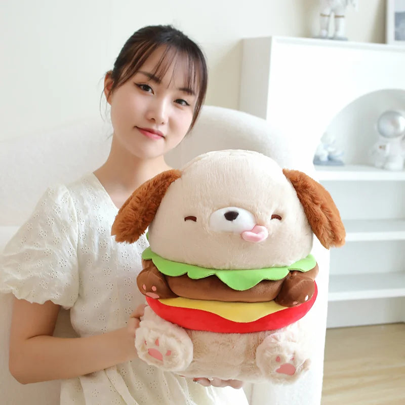 Hamburger Puppy Plushie