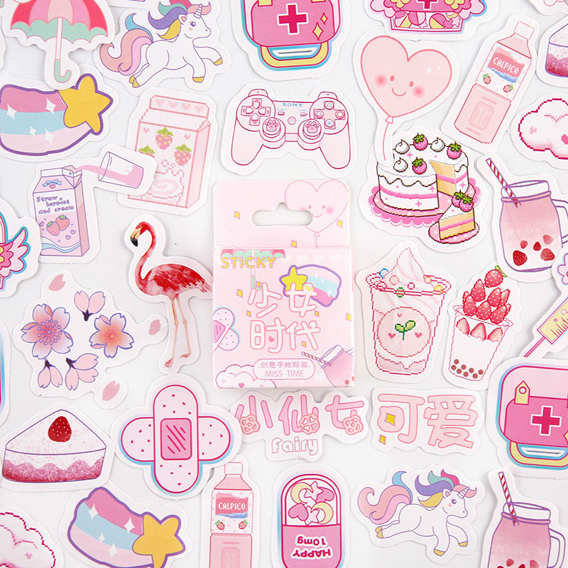 46Pcs/box Diary Stickers