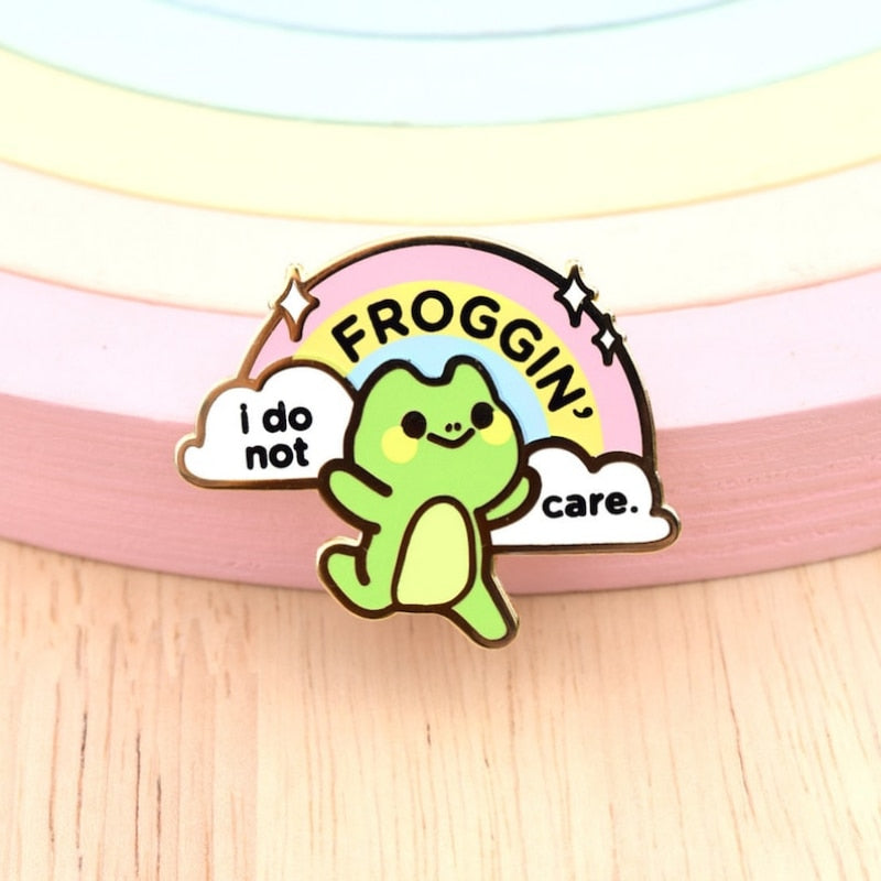 Happy Frog Enamel Pins