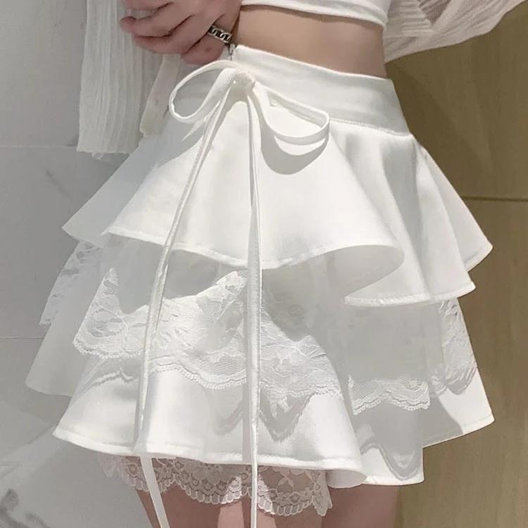 Ruffle Mini Skirt