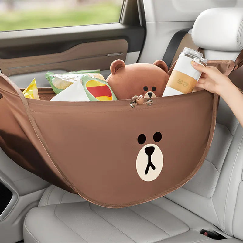 Brown Bear Car Seat Storage Bag