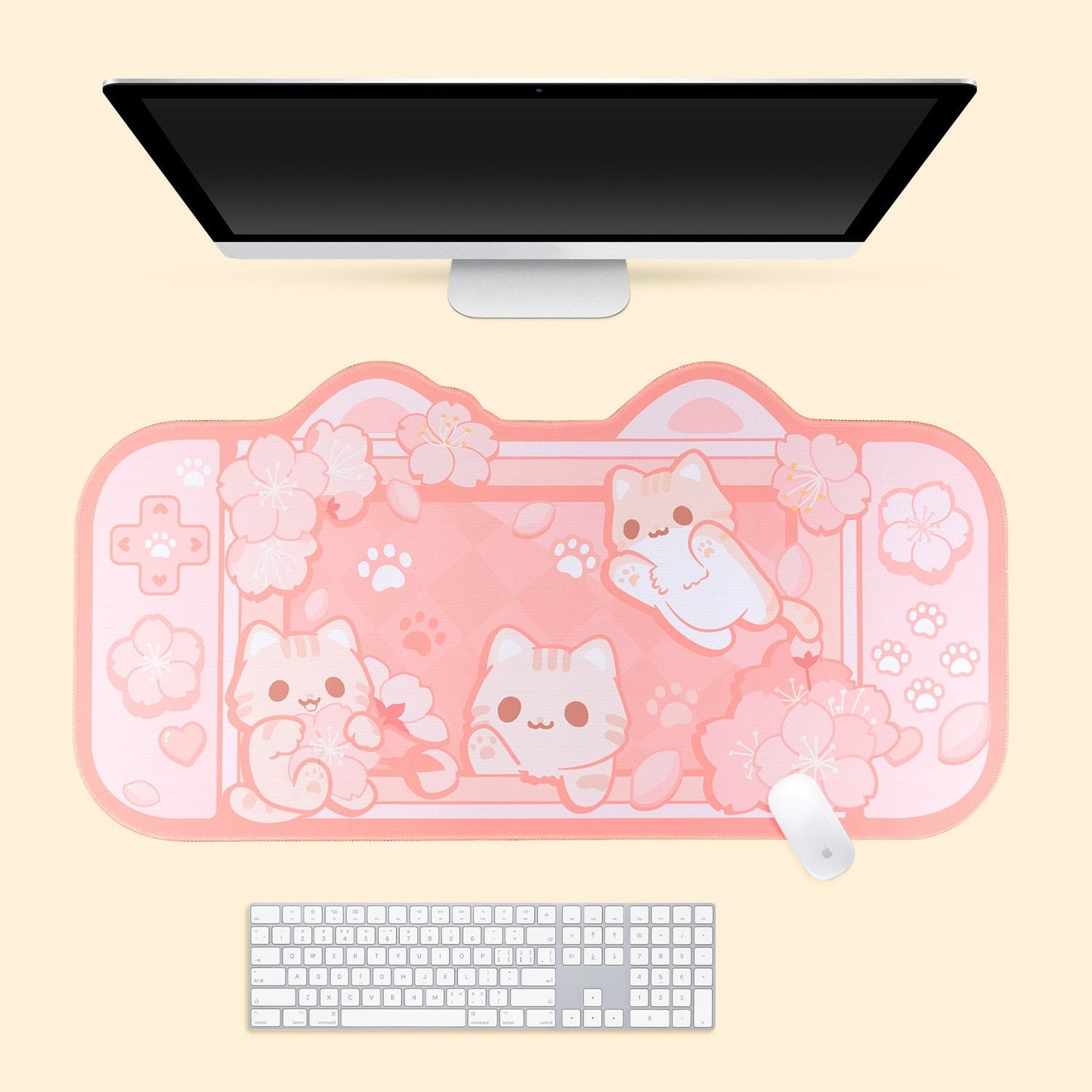 Cat and Bunny Desk Pads