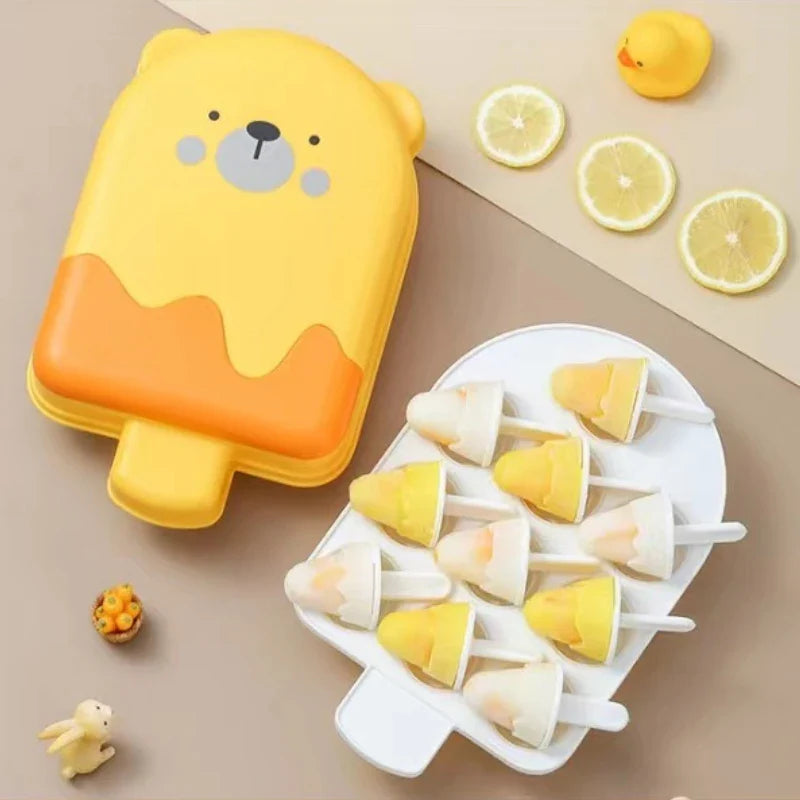 Cute Bear Ice Cream Mold Tray