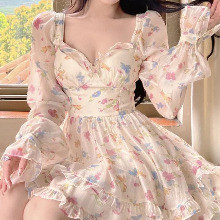 Floral Chiffon Dress