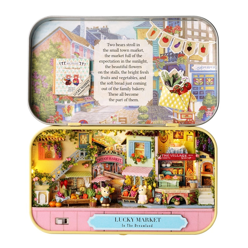 Miniature Dollhouse Box Theatre