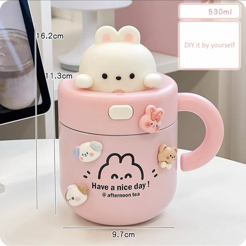 Bear & Bunny Thermos Mug