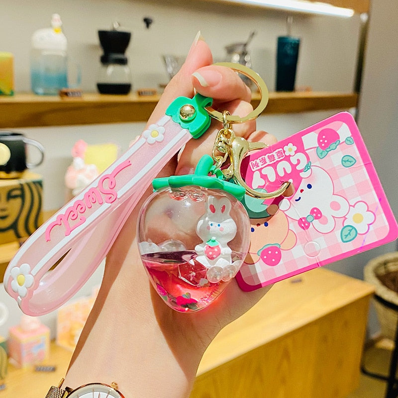 Sweet Strawberry Doll Keychain