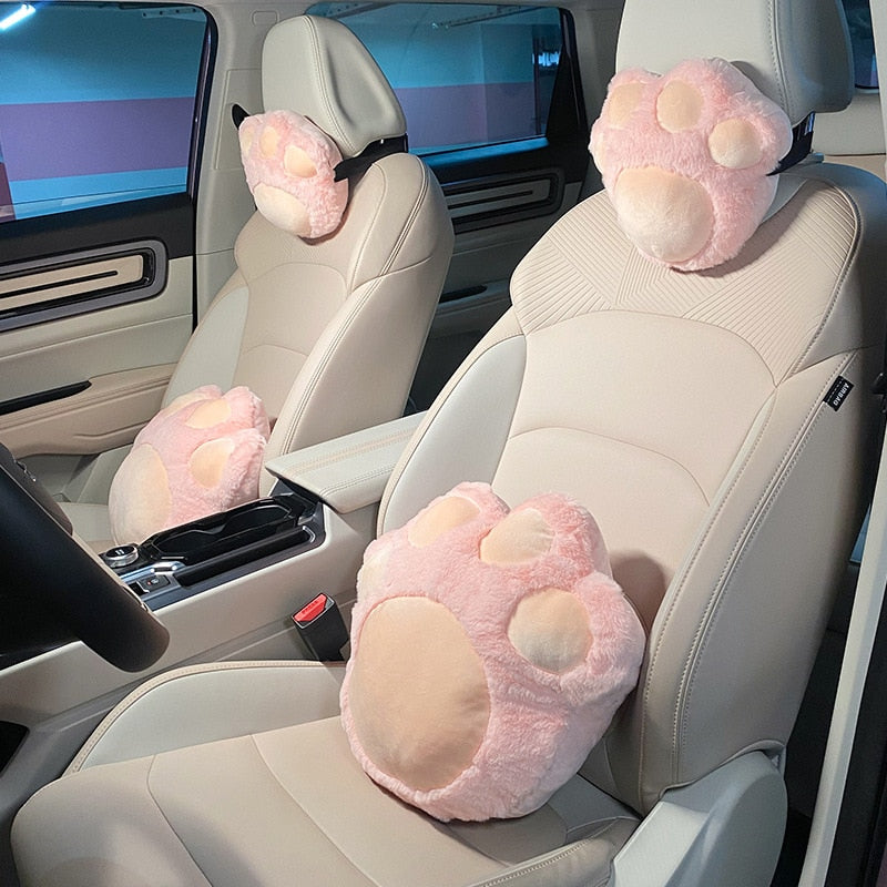 Cat Paw Car Seat Cover Set