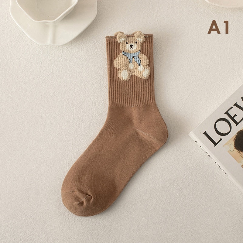 Harajuku Teddy Bear Socks