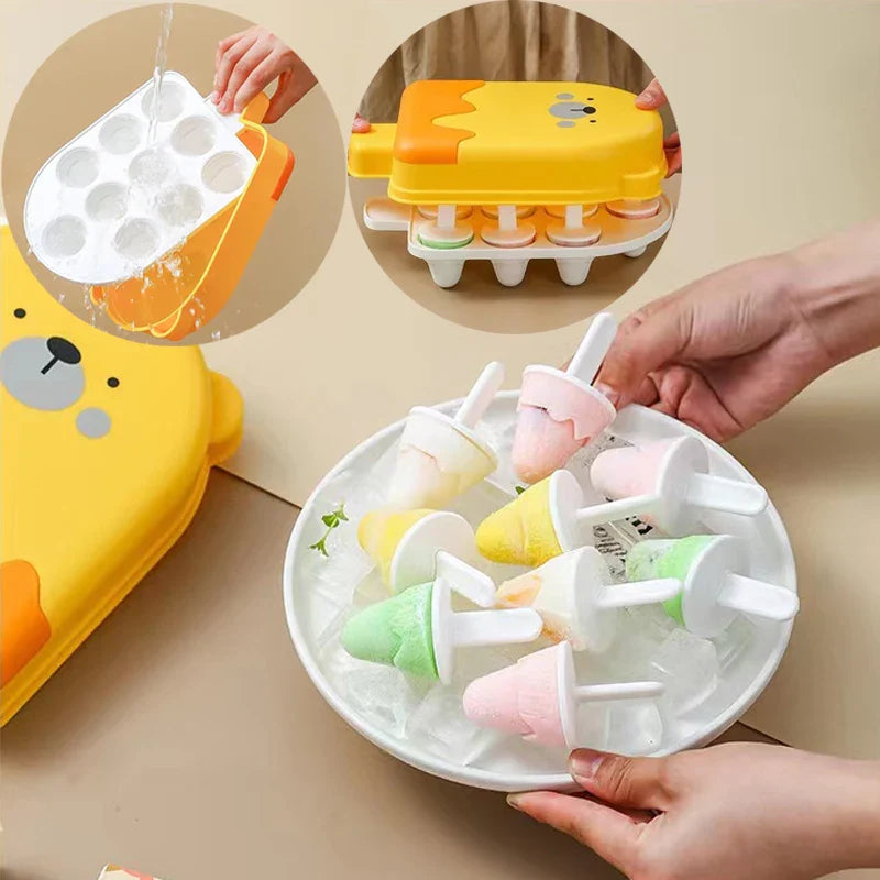 Cute Bear Ice Cream Mold Tray