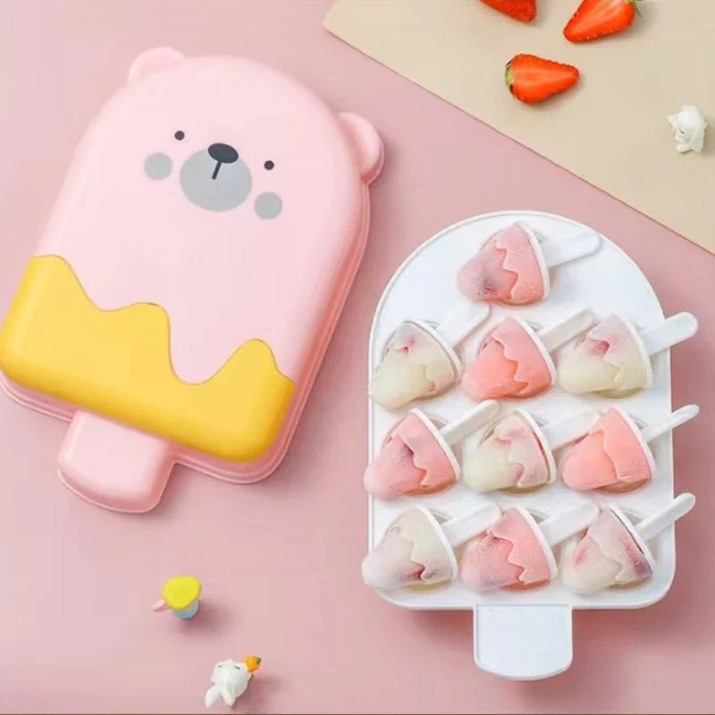 Cute Bear Ice Cream Mold Tray