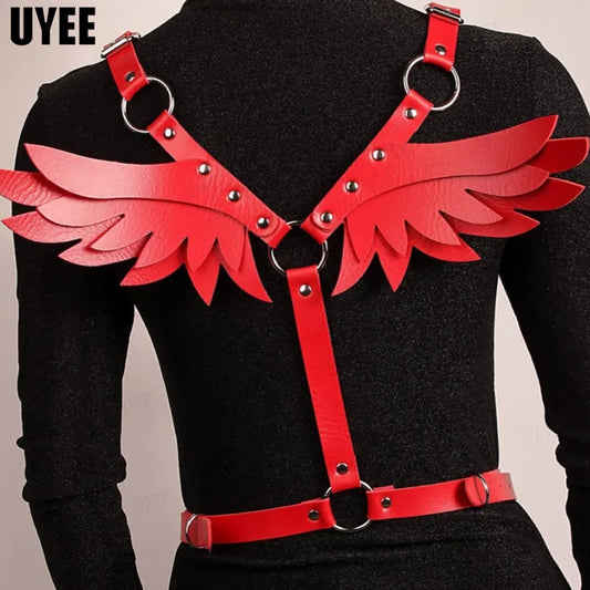 Angel Wings Leather Harness