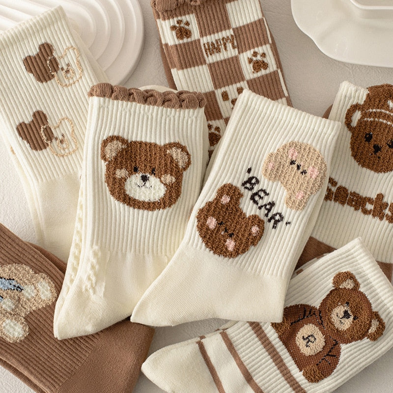 Harajuku Teddy Bear Socks