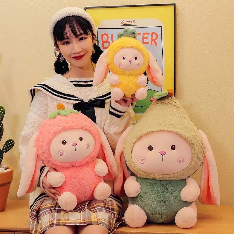 Fruit Bunny Plushies