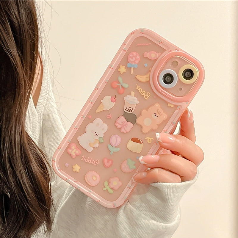 Bunny, Bear, & Sweets iPhone Cases