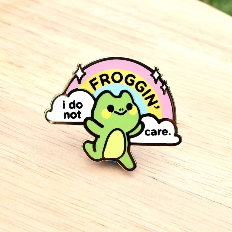 Happy Frog Enamel Pins